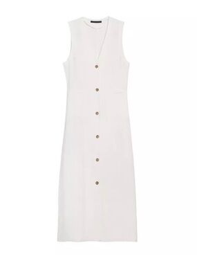 JENNI KAYNE Callan Linen Button Front Midi Dress
